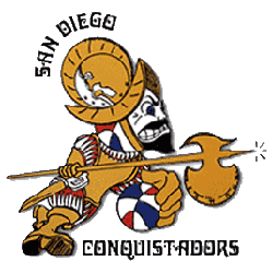 San Diego Conquistadors Primary Logo 1972 - 1975