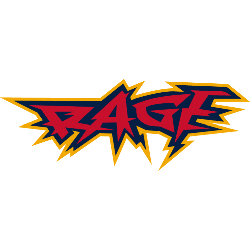 Orlando Rage Wordmark Logo 2001