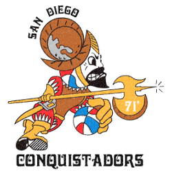 San Diego Conquistadors Alternate Logo 1972 - 1975