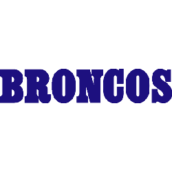 Denver Broncos Wordmark Logo 1968 - 1996