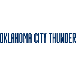 Oklahoma City Thunder Wordmark Logo 2009 - Present