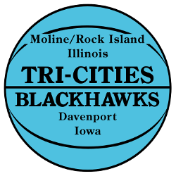 Tri-City Blackhawks Primary Logo 1946 - 1951