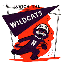 Northwestern Wildcats Alternate Logo 1967 - 1977