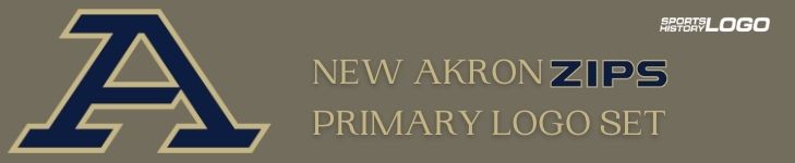 New Akron Zips Primary Logo Set