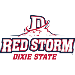 Dixie State Red Storm Primary Logo 2014 - 2016