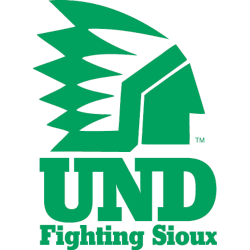 North Dakota Fighting Hawks Alternate Logo 1976 - 2000